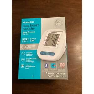 Homedics Upper Arm 500 Series Stay Heart Healthy Blood Pressure Monitor - NEW™